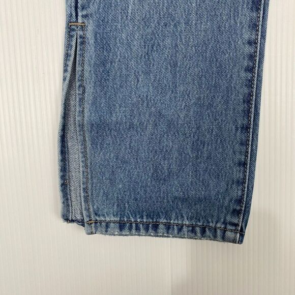 HIDDEN women’s Medium Wash The Tracey Side Slit Clean Straight Jeans size 25 NEW - Picture 12 of 15
